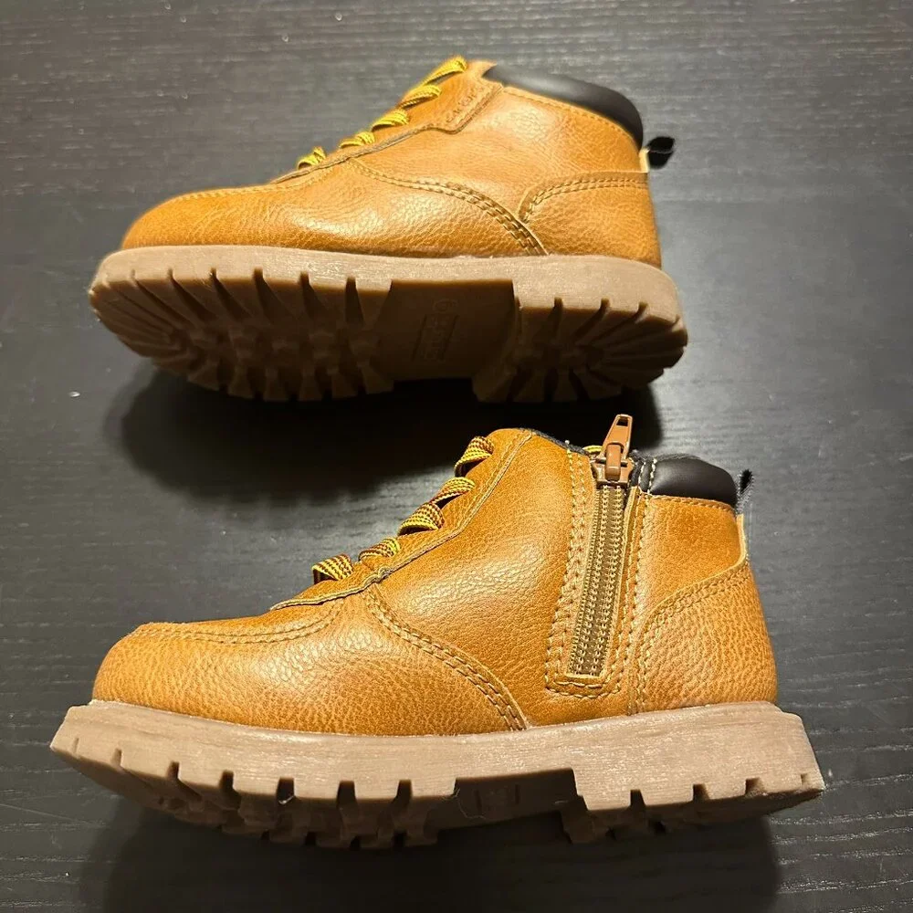 Carter's BOSTON Medium Brown Baby Boots Size 9M‎ (9 Months)